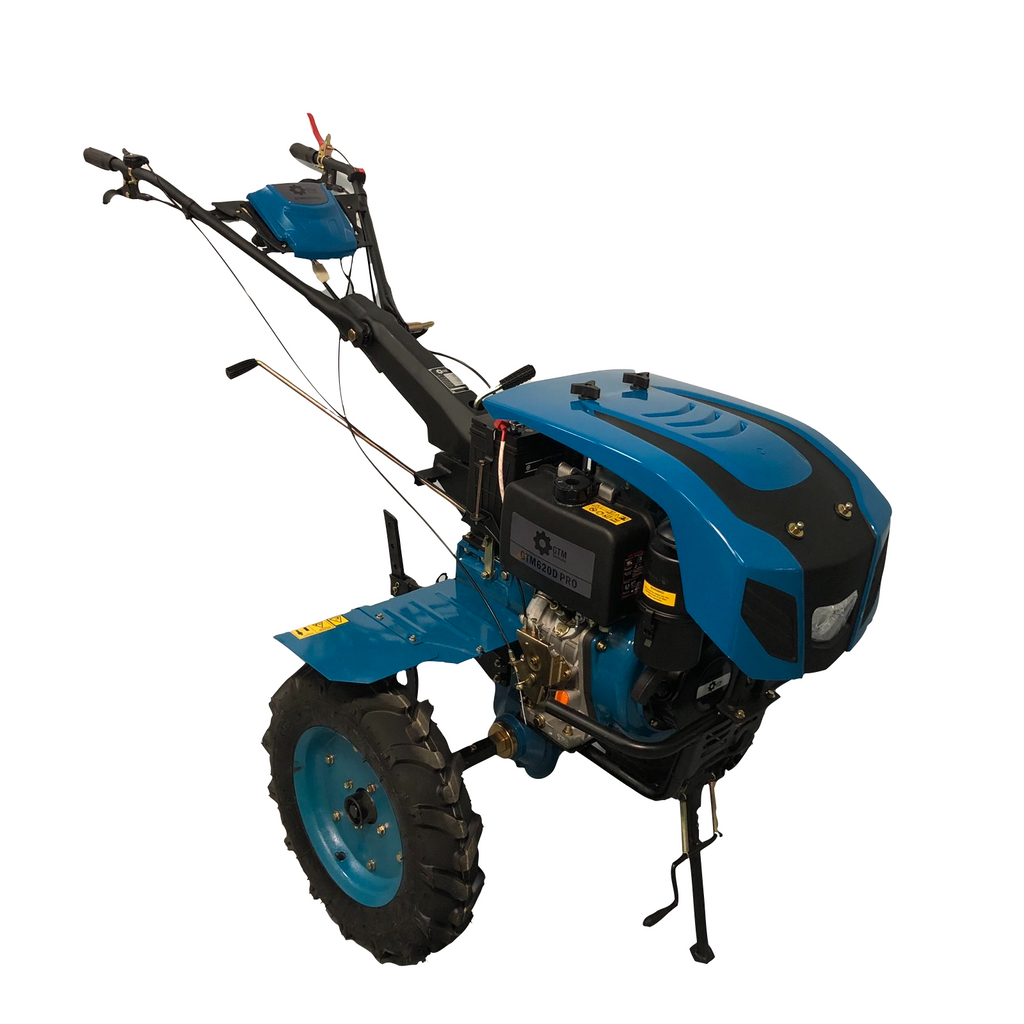 GTM 620D PRO diesel jordfreser – 10 HP + komplett sett