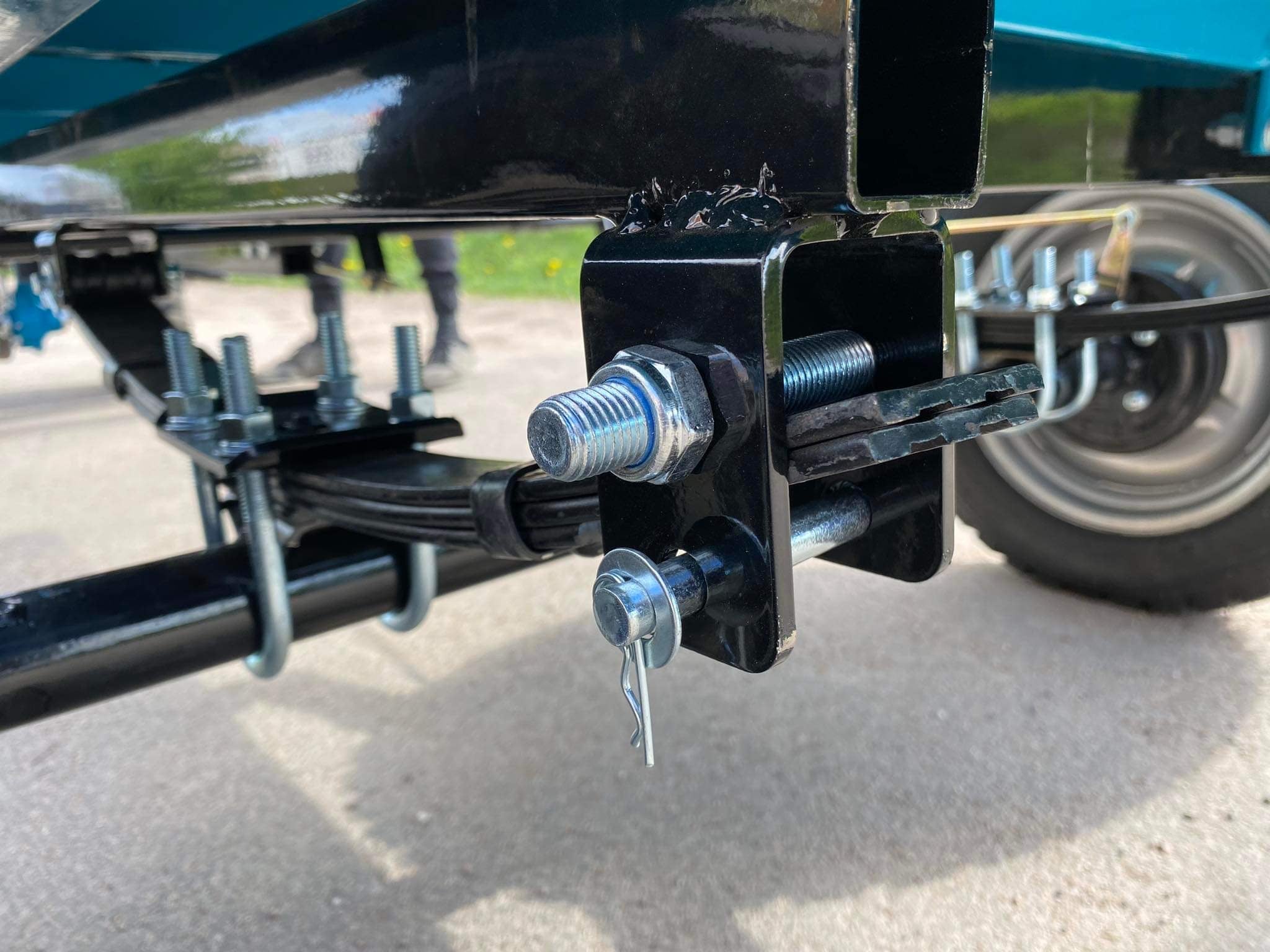 Tilhenger til motoblokk / jordfreser med fjæring