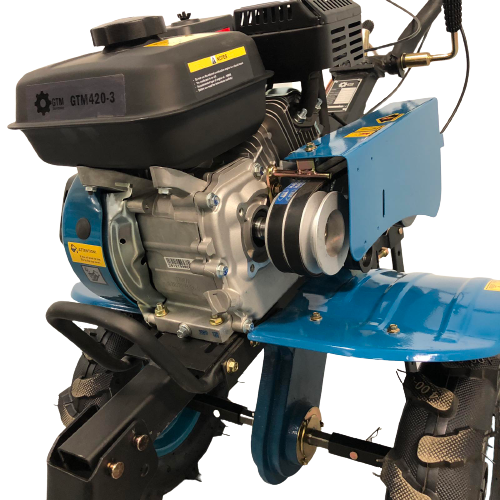 GTM 420-3 bensin jordfreser – 7,5 HP + komplett sett